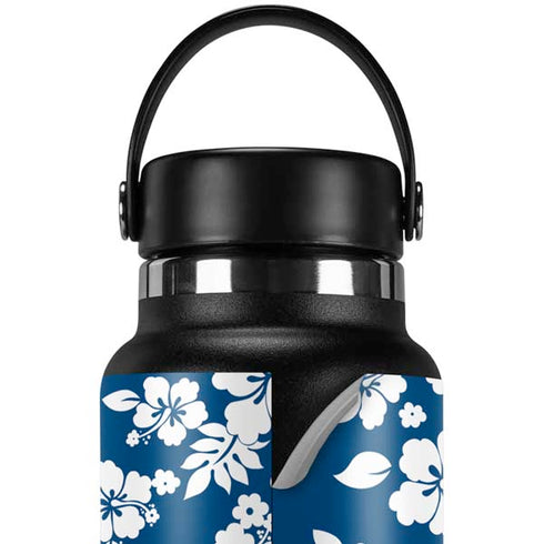 Blue and White Hydro Flask 32oz Wide Mouth Skin